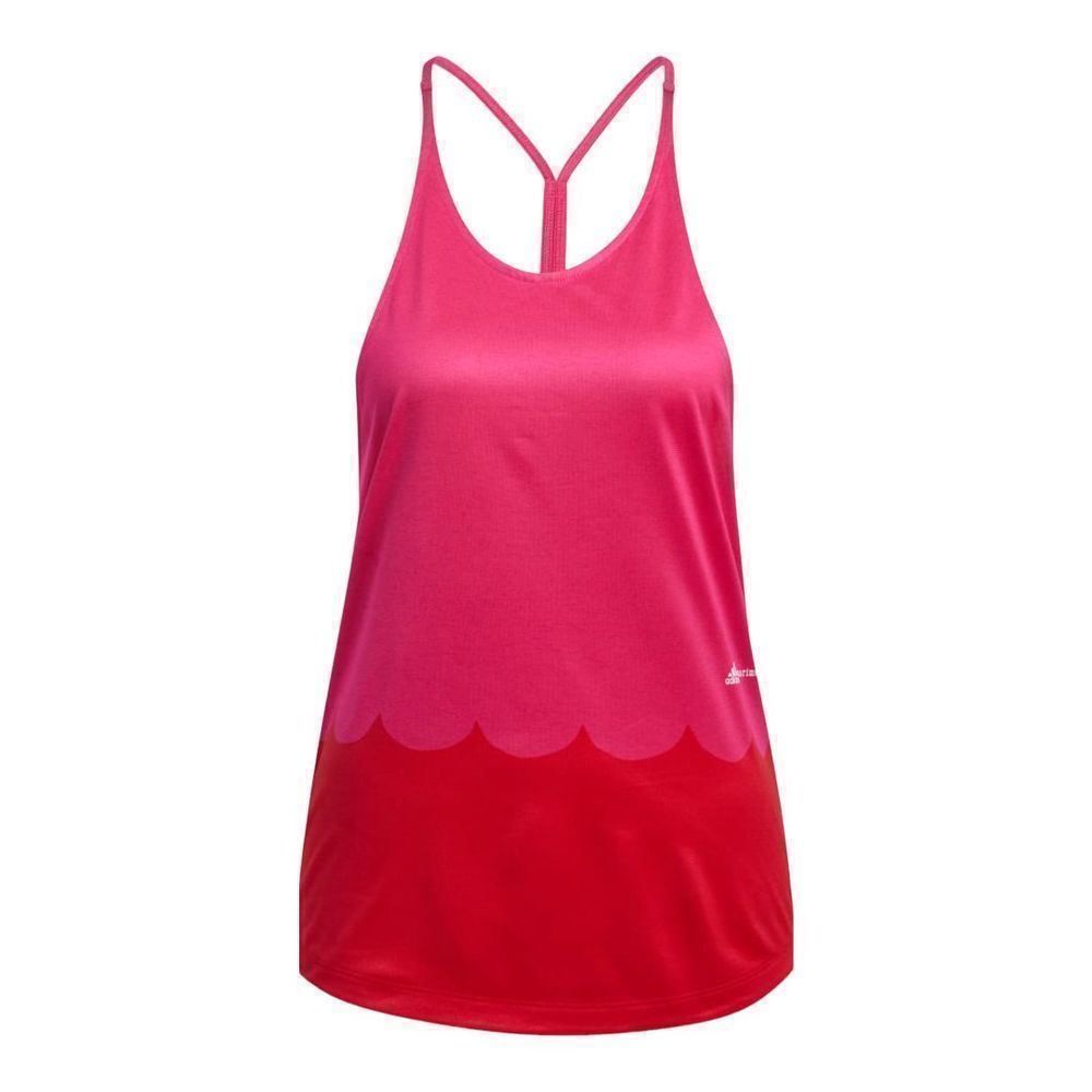 Adidas Marimekko women’s sports lightweight tank top in pink and vivid red sizeM